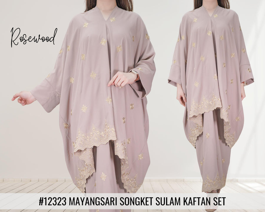 Eid24 - Mayangsari Songket Sulam Kaftan Set