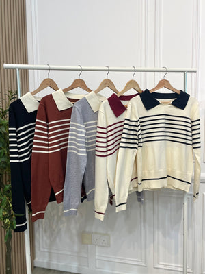 Cristina Stripe Knit Top