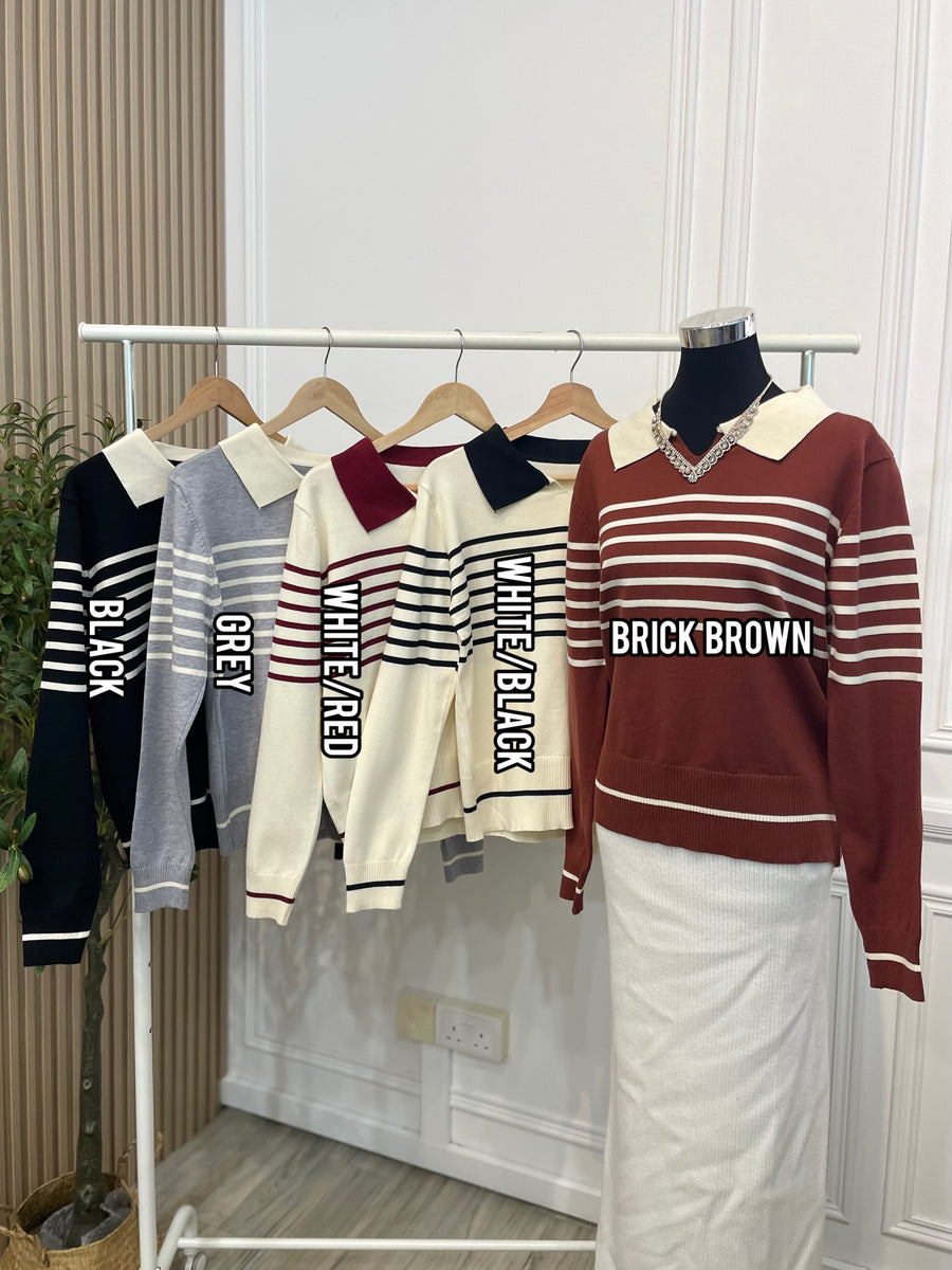 Cristina Stripe Knit Top