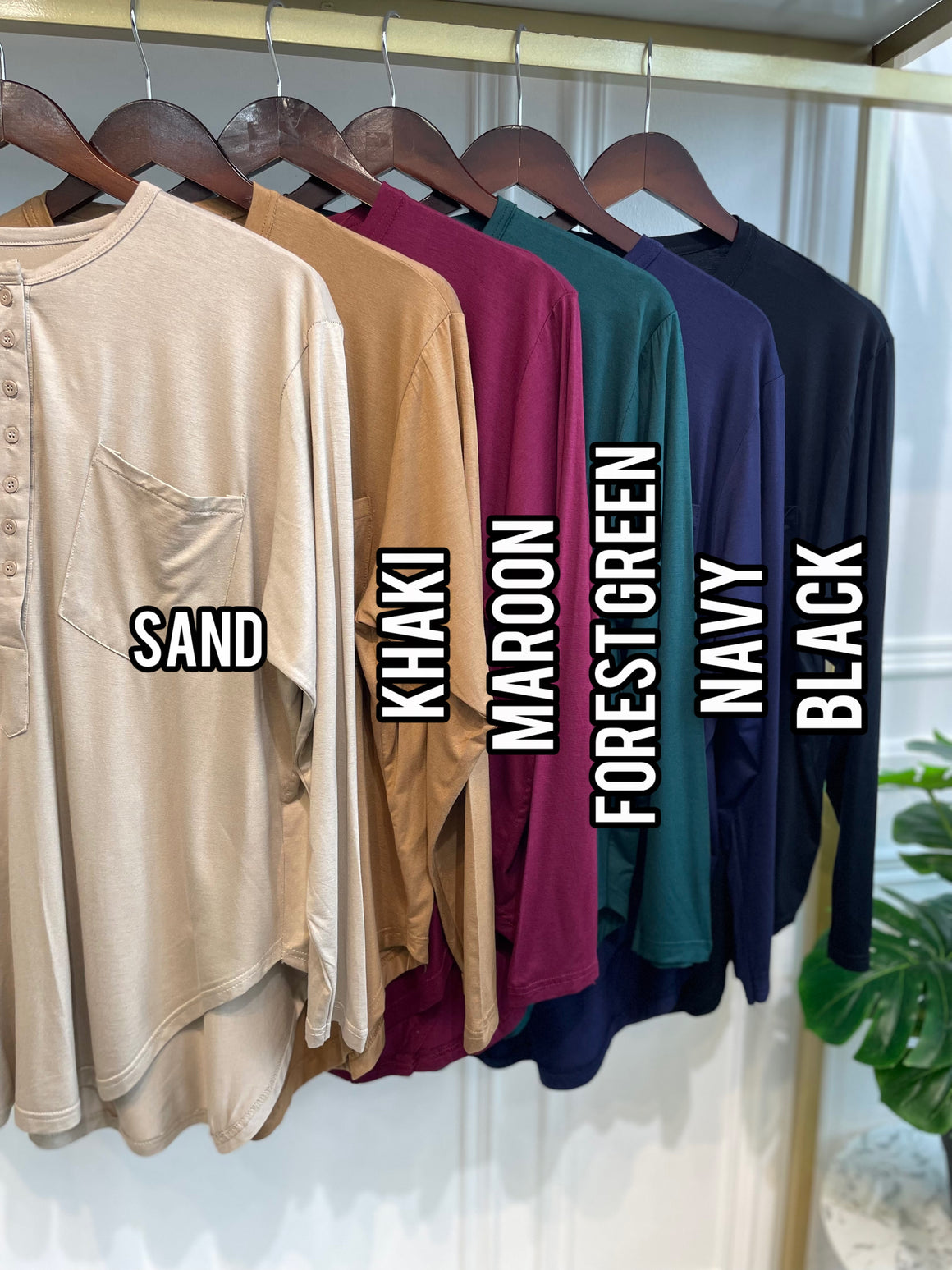 Oversize Button Basic Top