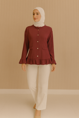 Ellie Ruffle Top
