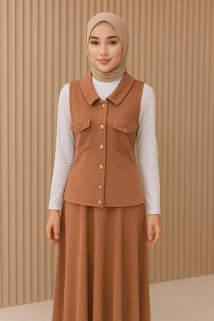 Vest Skirt Set