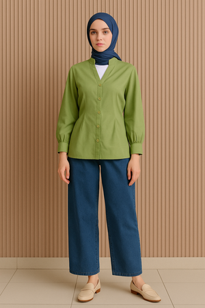 Waney Tie-Back Blouse