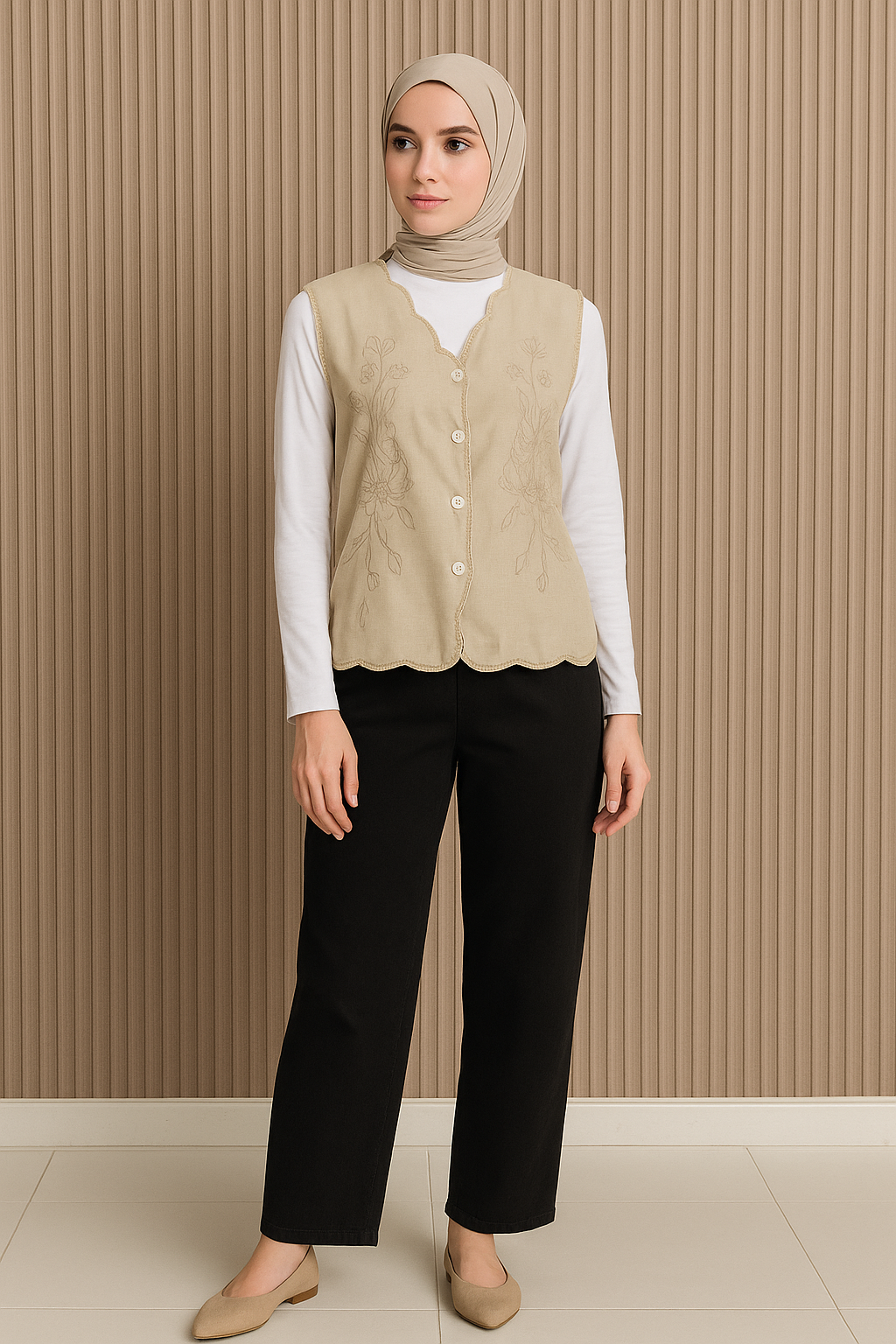 Tyqa Embroidery Vest