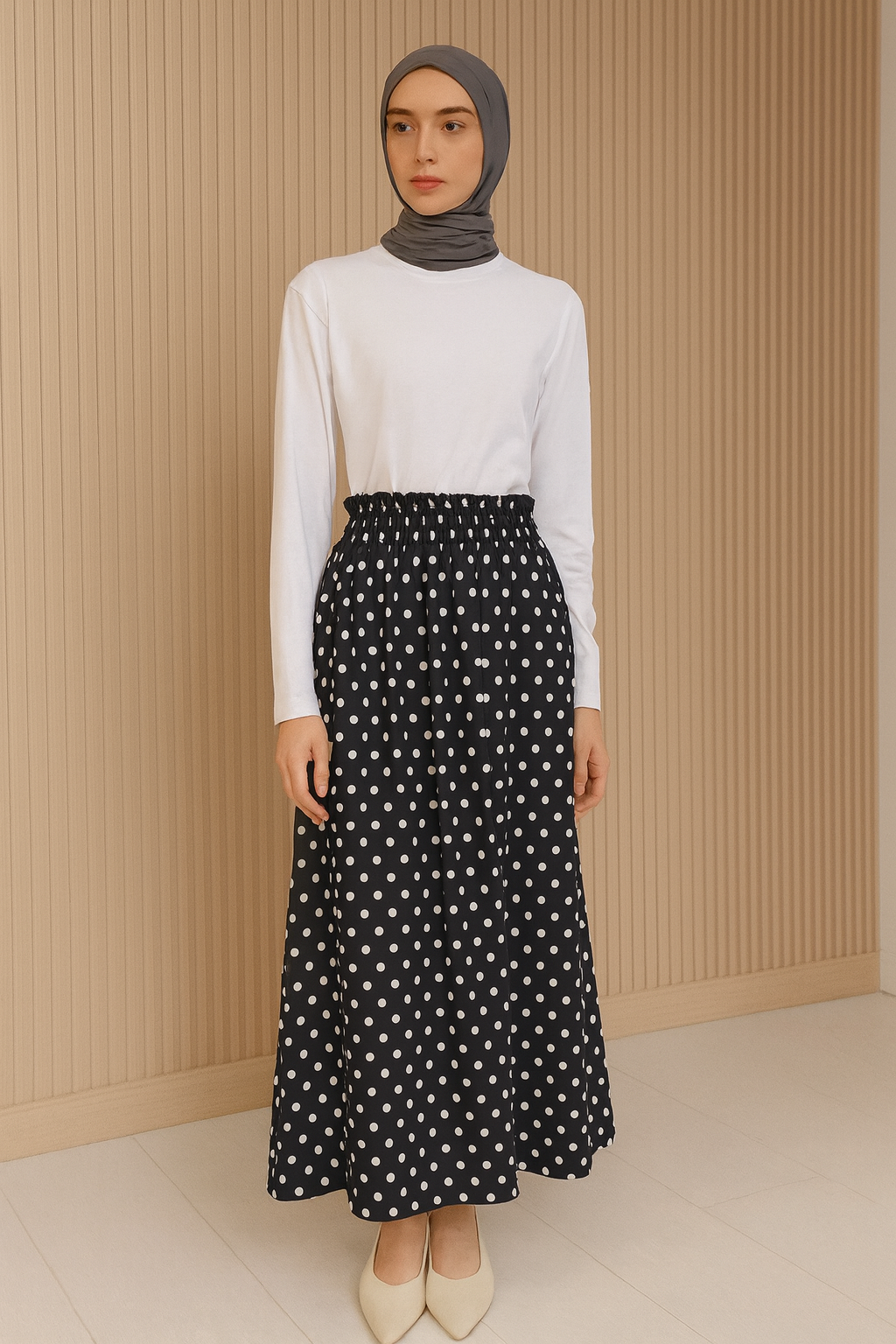 Polka Flare Skirt