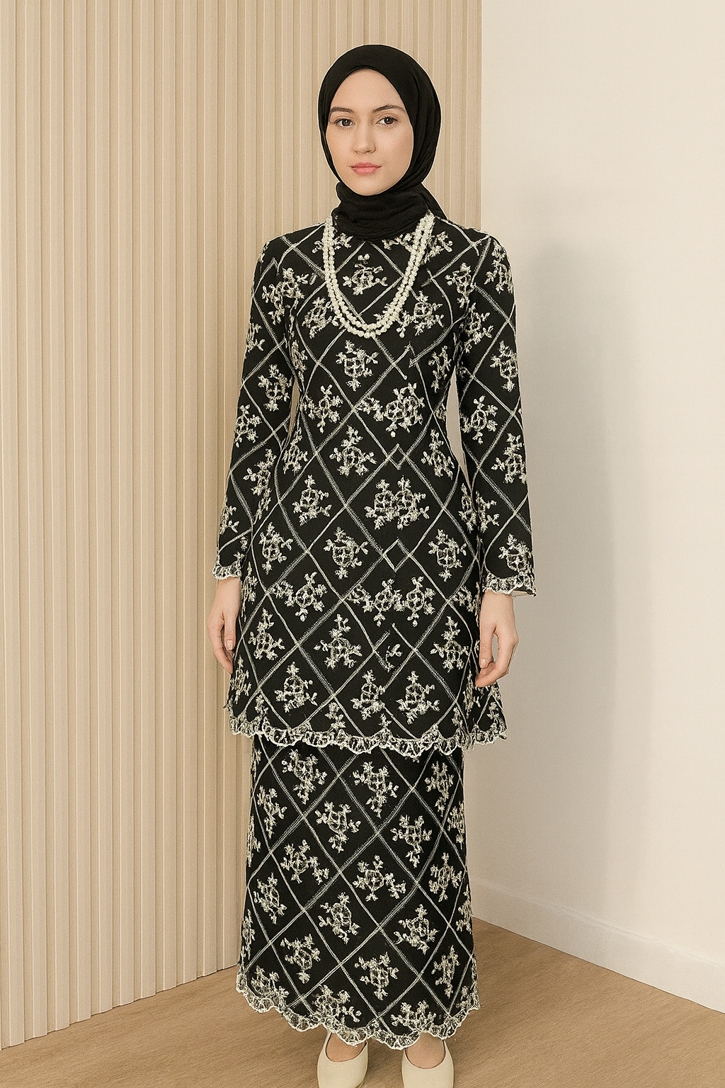 Eira Embroidery Kurung Set