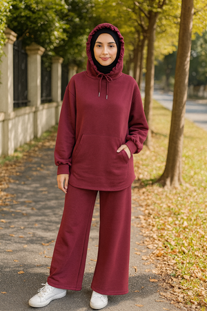 Sweater Hoodie Pant Set