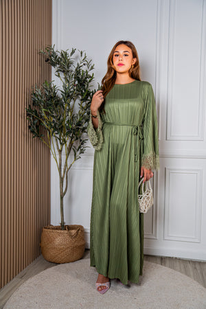Eid25- Lutfiah Pleated Abaya