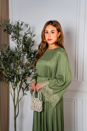 Eid25- Lutfiah Pleated Abaya