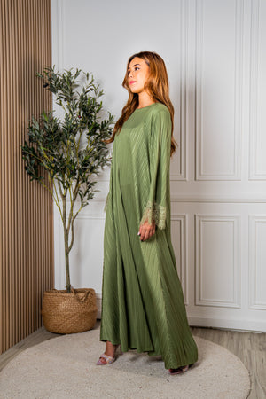 Eid25- Lutfiah Pleated Abaya