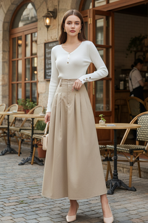 Zoey Pleats Skirt