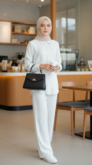 Belle Stripe Pant Set