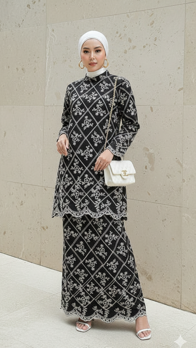 Eira Embroidery Kurung Set