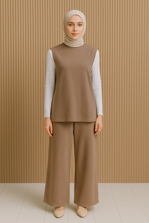 Sleeveless Pants Set