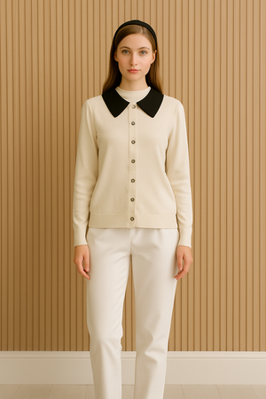 Emely Collar Knit Top