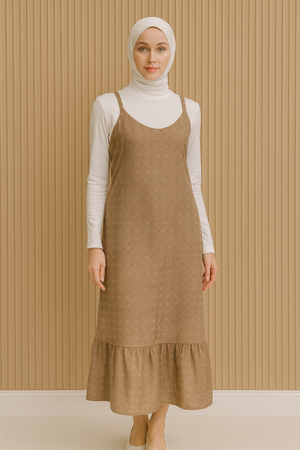 Nelly Eyelet Ruffle Dress