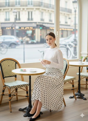 Polka Flare Skirt