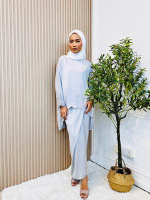Eid25 - Elisa Embroidery Lace Kaftan Set