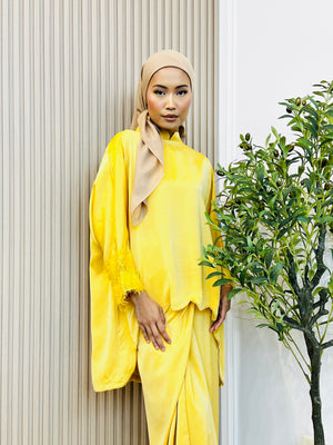 Eid25 - Elisa Embroidery Lace Kaftan Set