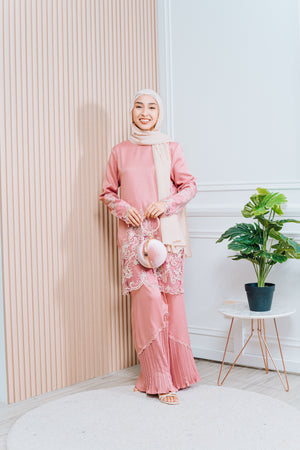 Eid24 - Jasmine Lace Pleated Kurung