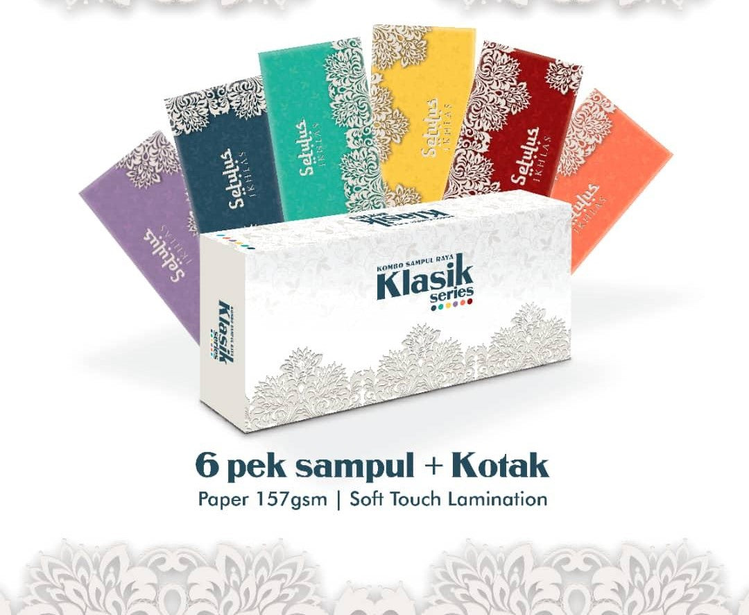 Exclusive Klasik Series Sampul Raya, Consist of 36pcs (6pcs/pkt)