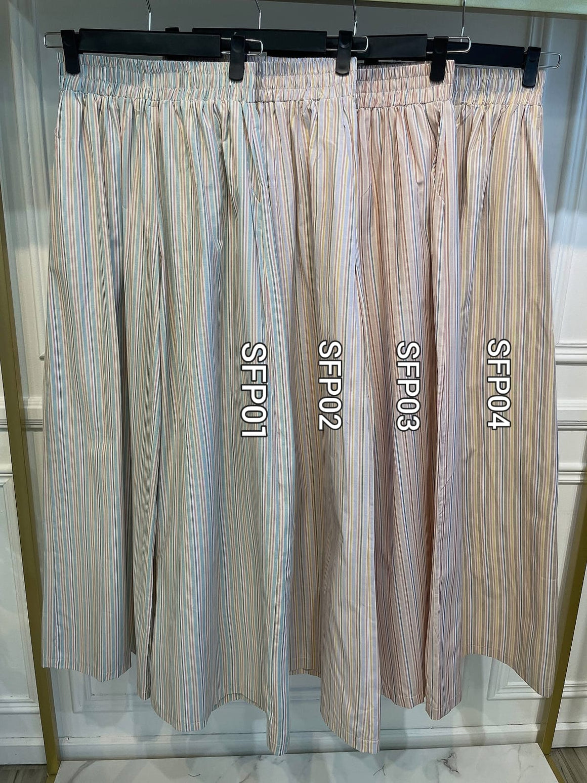 Stripe Flare Pants