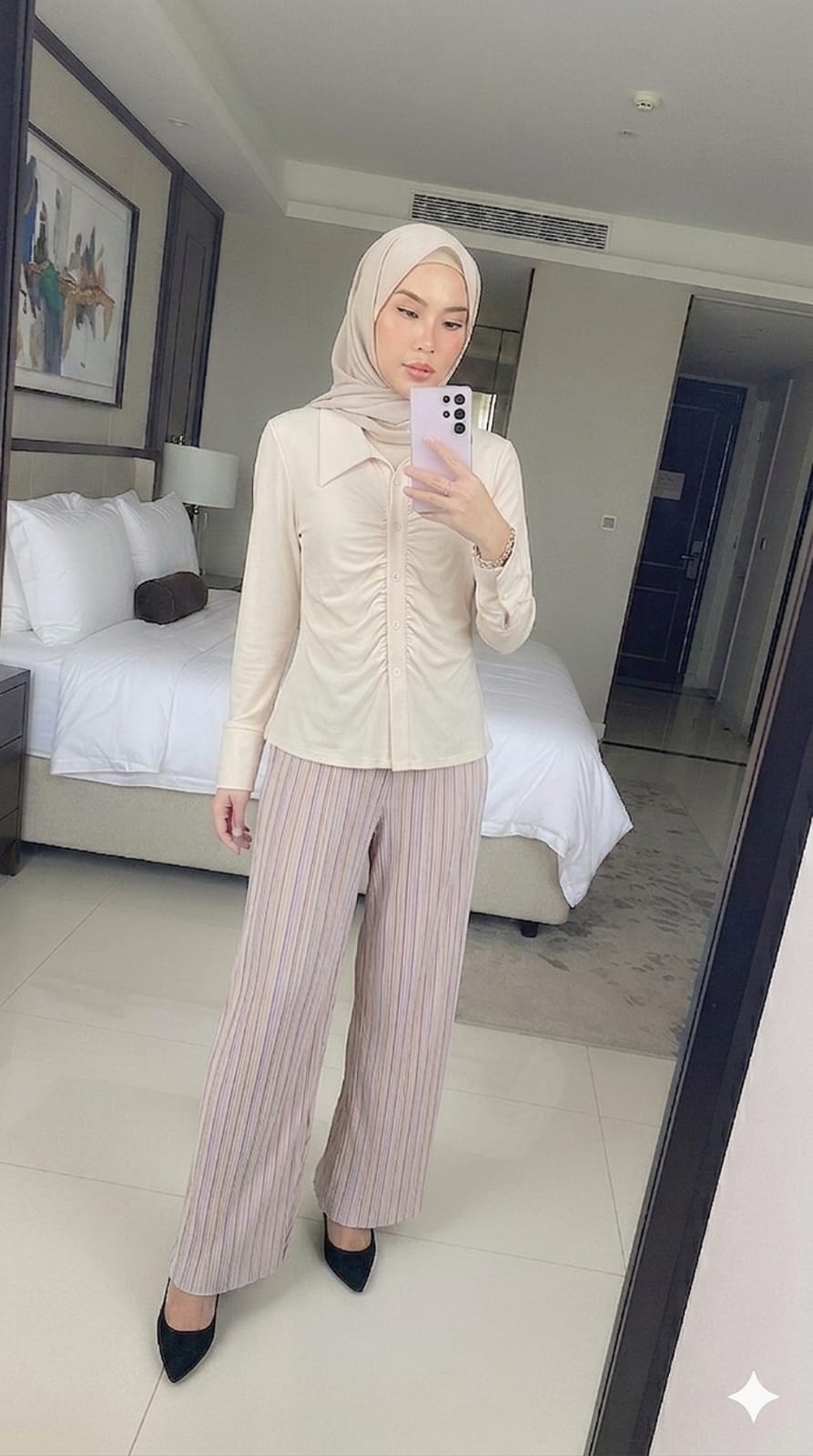 Stripe Flare Pants