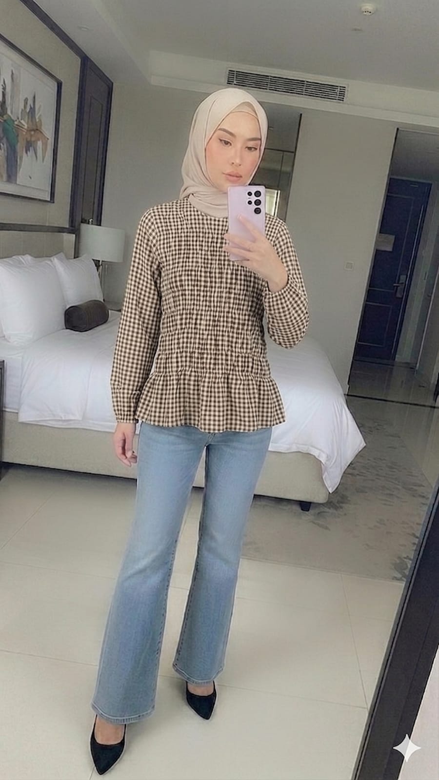Aarika Checkered Blouse