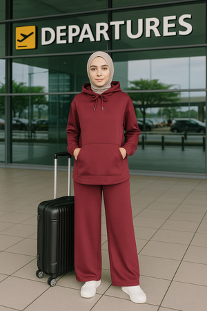 Sweater Hoodie Pant Set