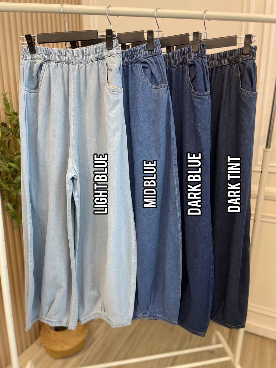 Barrel Curve Fit Denim Pants