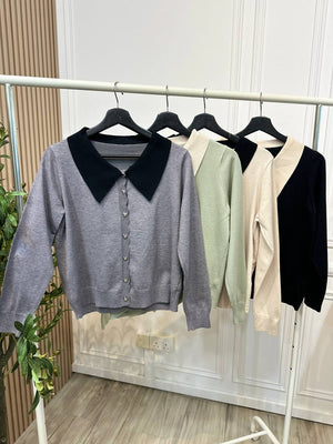 Emely Collar Knit Top