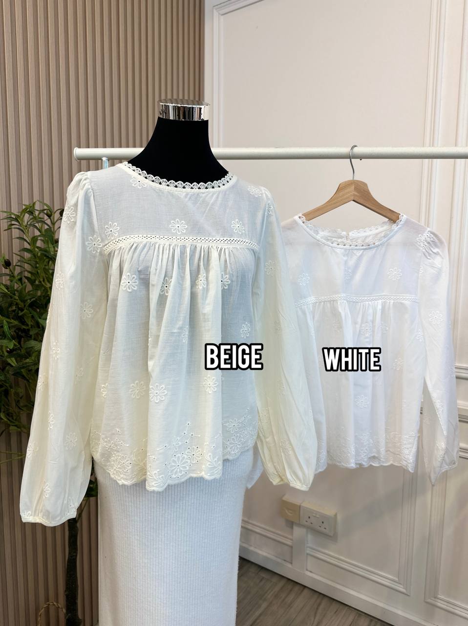 Leah Embroidery Blouse