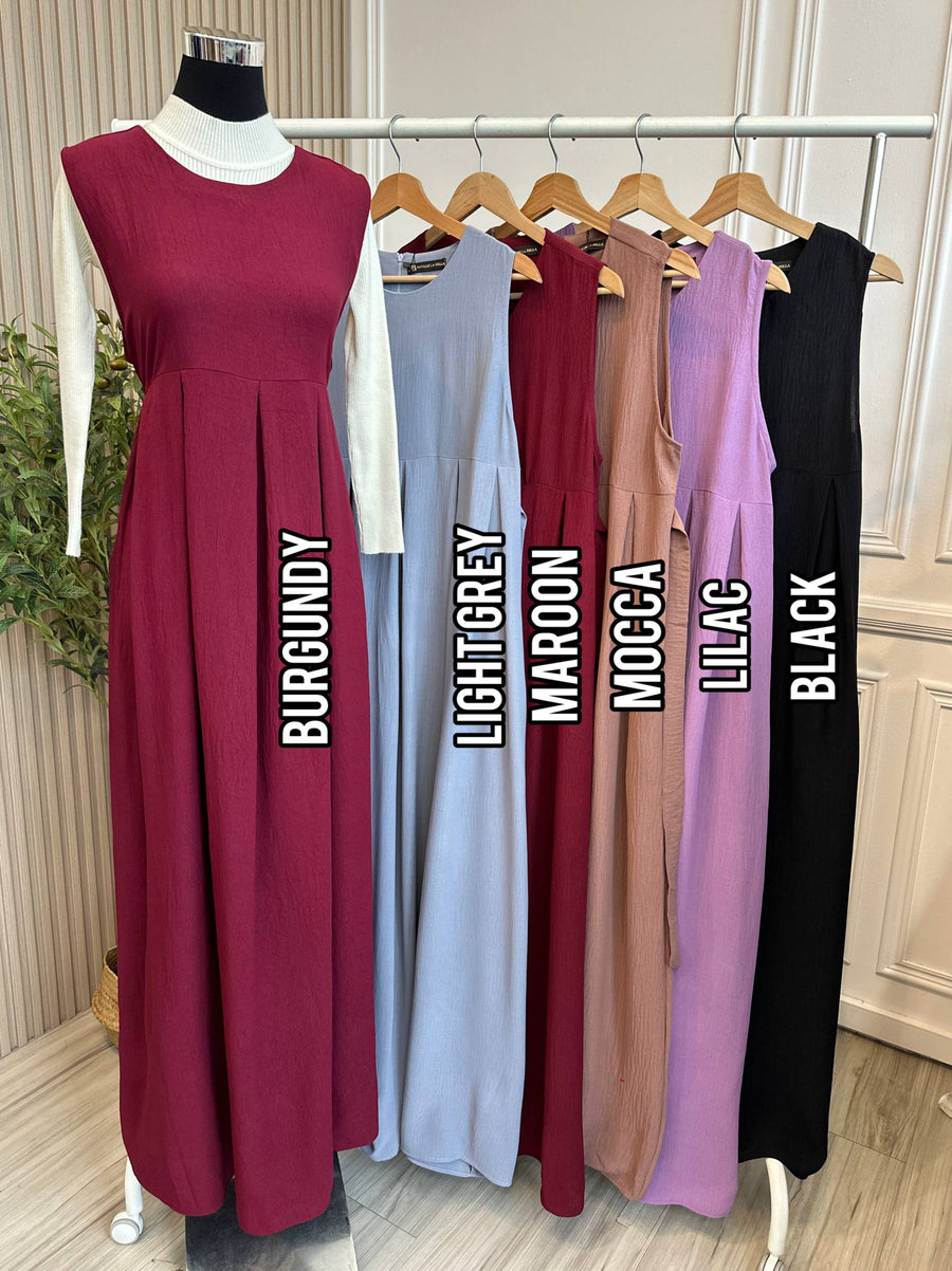 Eve Tie Back Sleeveless Dress (Own Manufactured)