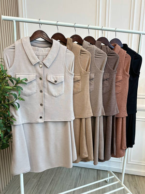 Vest Skirt Set