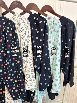 N Printed Babydoll Top