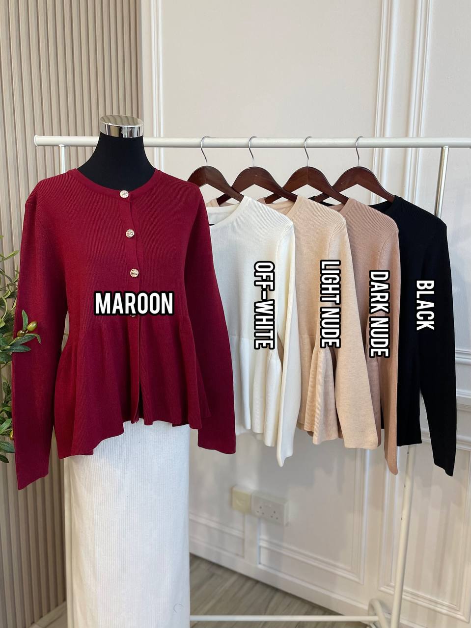 Peplum Knit Top