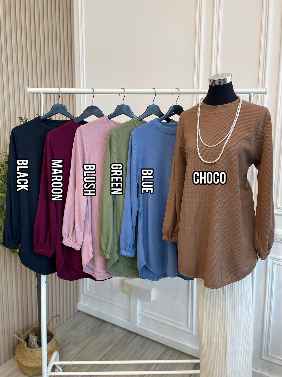 Marsha Waffle Top