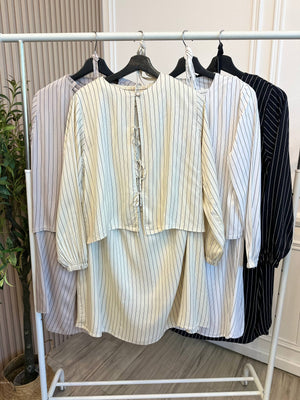 Harlow Stripe Top Skirt Set