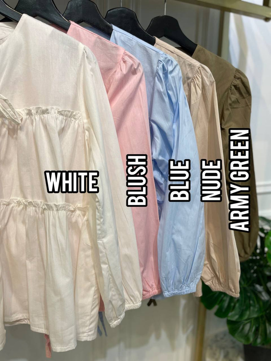 Ruffle Babydoll Blouse