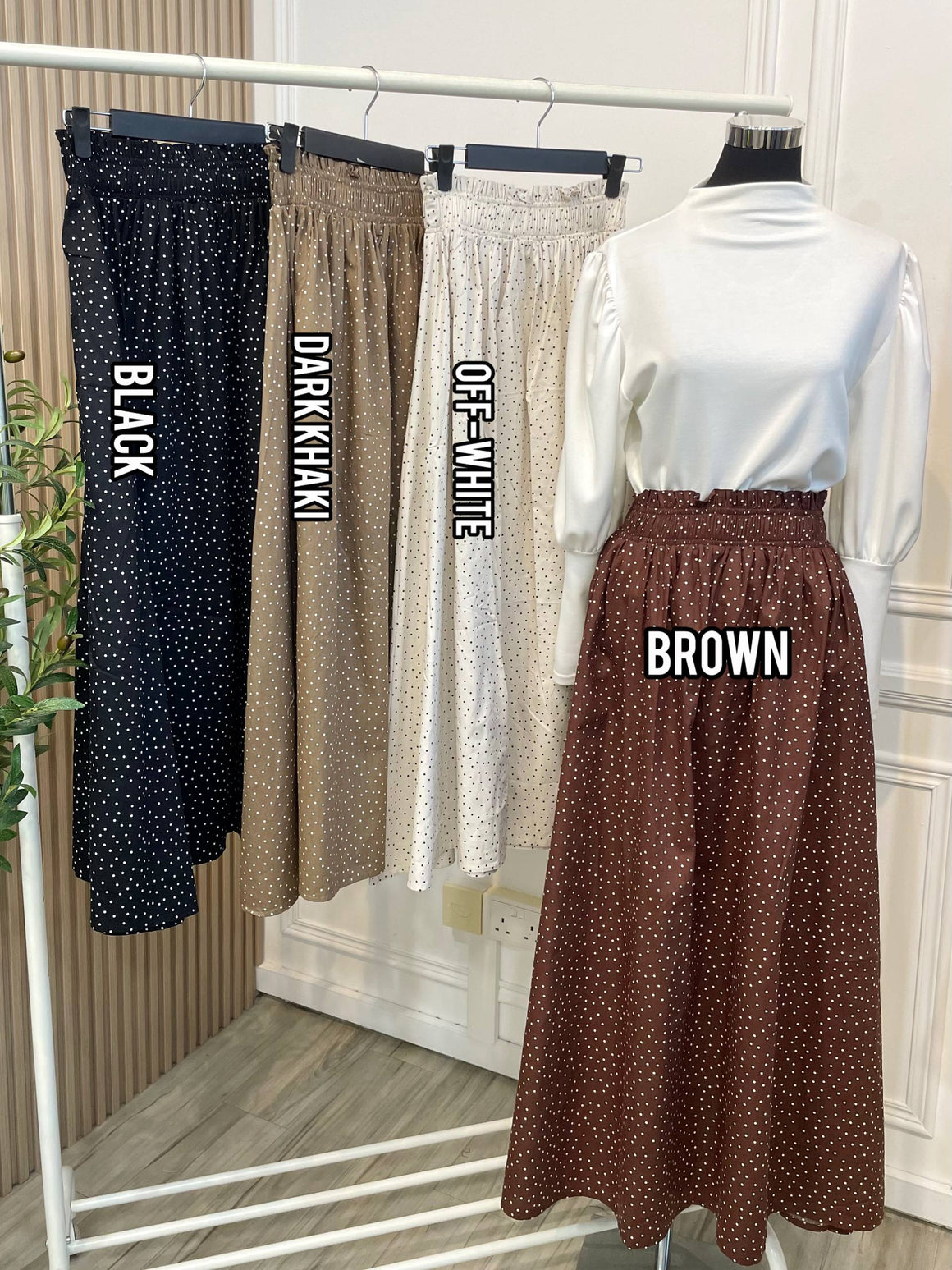 Nyra Polka Flare Skirt
