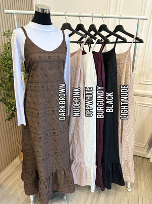 Nadia Eyelet Sleeveless Dress