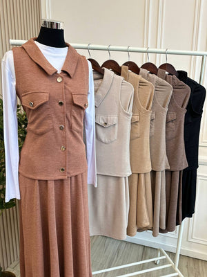 Vest Skirt Set