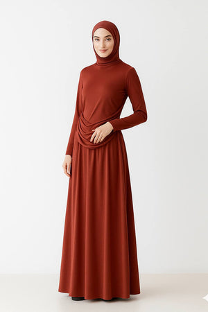 [Back Order] - Aria Ruched Dress (NLB Own Manufactured) - Item arriving on 14th October