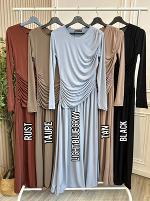 [Back Order] - Aria Ruched Dress (NLB Own Manufactured) - Item arriving on 14th October