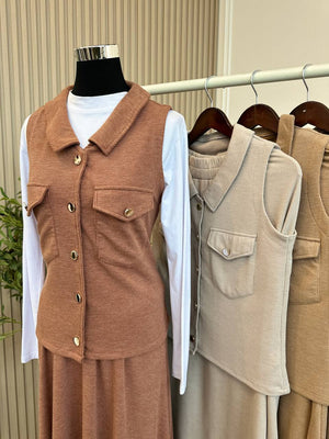 Vest Skirt Set