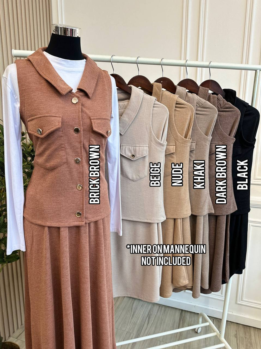 Vest Skirt Set