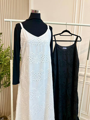 Tiara Eyelet Ruffle Dress
