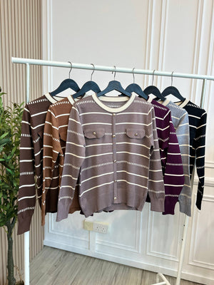 Ariana Stripe Knit Top