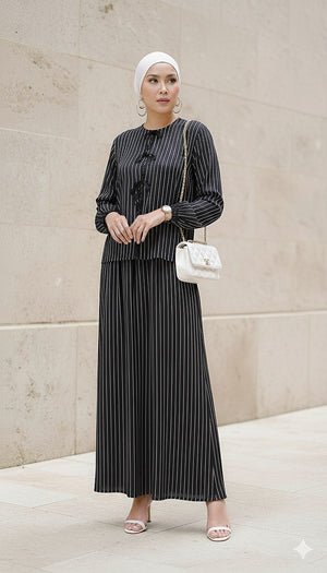 Harlow Stripe Top Skirt Set