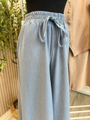 Denim Vest Pant Set